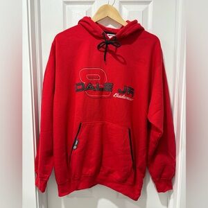 Vintage Y2K Dale Earnhardt Junior Hoodie Red pullover 2006 NASCAR Chase M-L